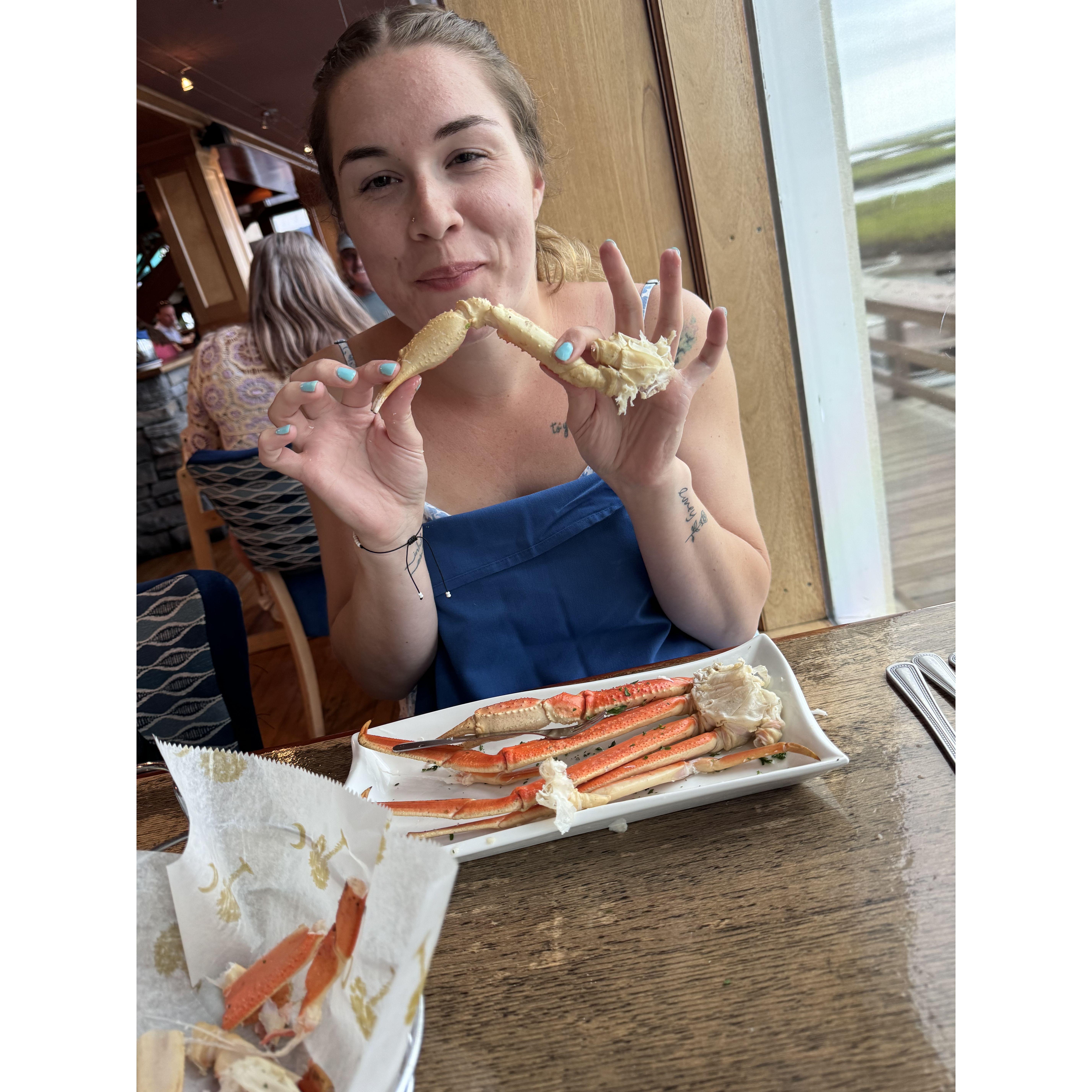 Part 2 of engagement day. Dinner at Wahoo's, where Randi finally got her crab legs! (and then unknowingly kept trying to change the plans on me because she wanted to go for ice cream and a walk)
