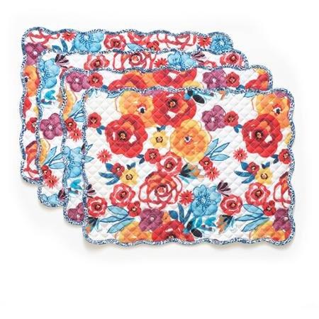 The Pioneer Woman Flea Market Reversible Placemat, 4pk