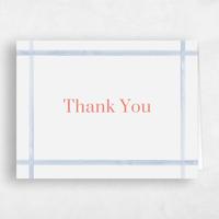 Blue Wedding Thank You - Harbor Landscape