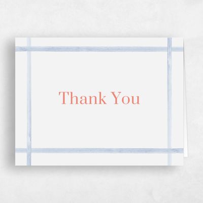 Multi-Colored Wedding Thank You - Harbor Landscape