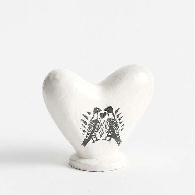 Love Birds Heart Object Small