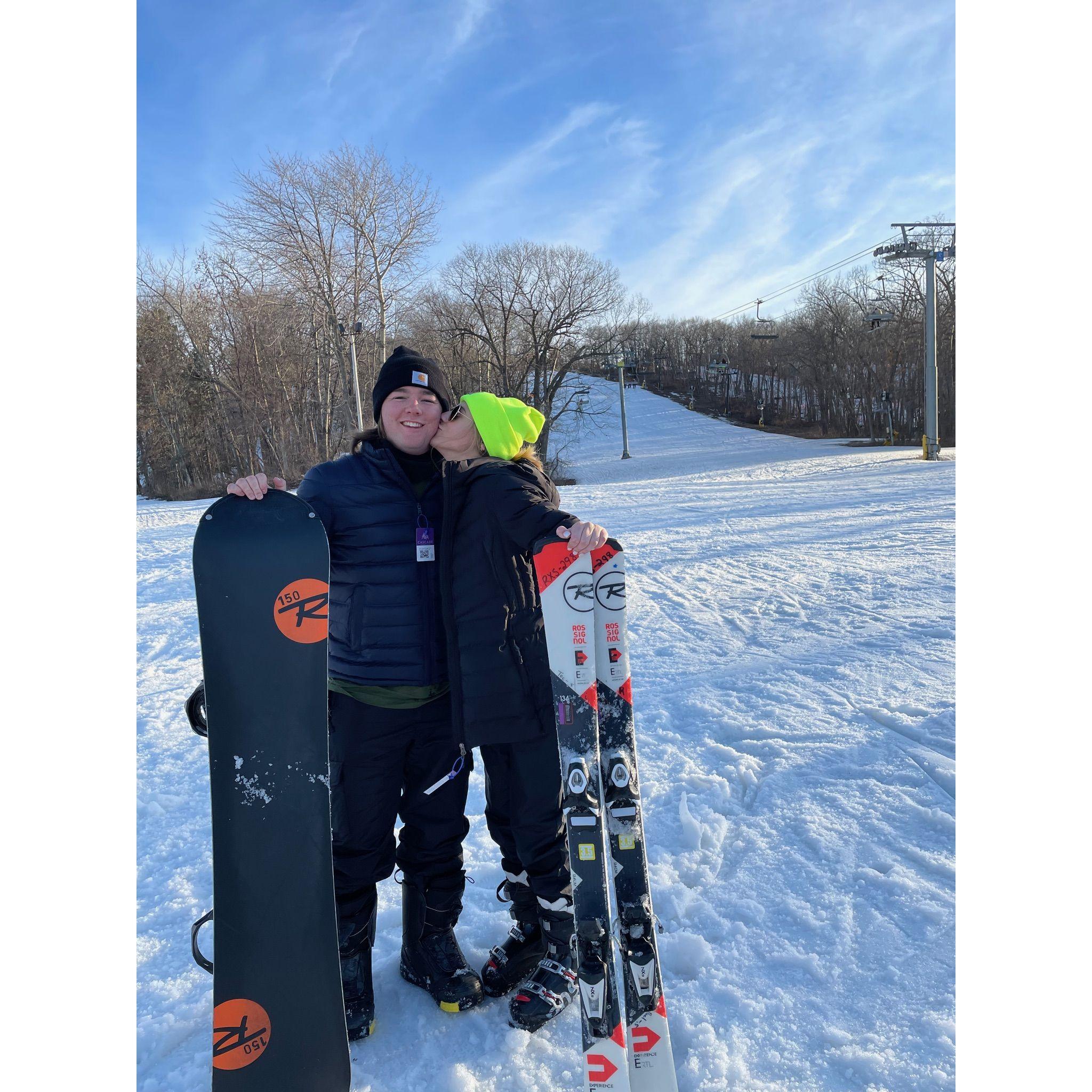 March 2021: Ski trip to Wisconsin