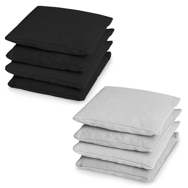 Barcaloo Weather Resistant Regulation Size & Weight Cornhole Bean Bags Set of 8 - Duck Cloth - Great for Corn Hole, Bean Bag Toss Game and More - Includes Cornhole Bag Carrying Case