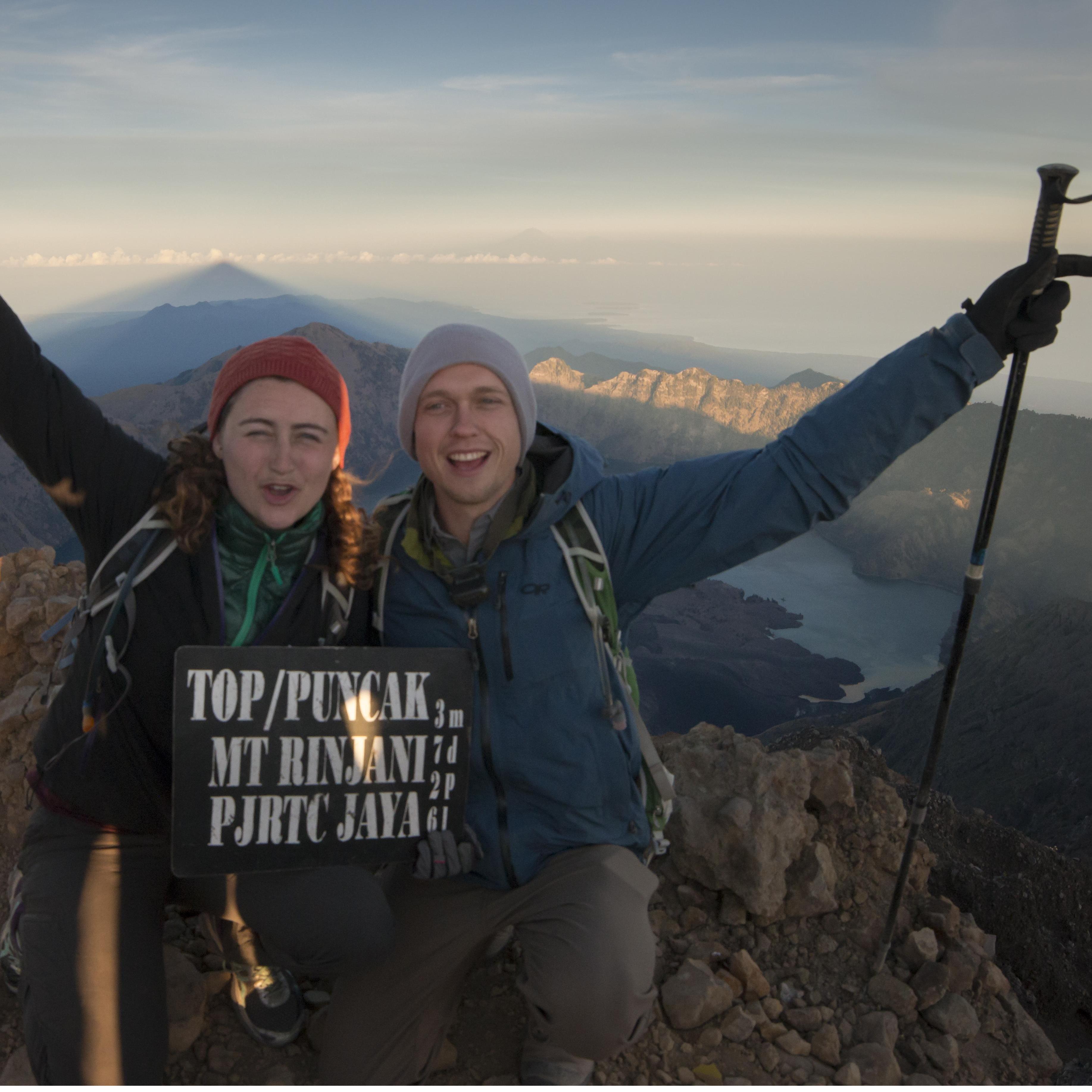 Right before proposing on the beach, we took a 3-night trip to climb a volcano - Mt. Rinjani