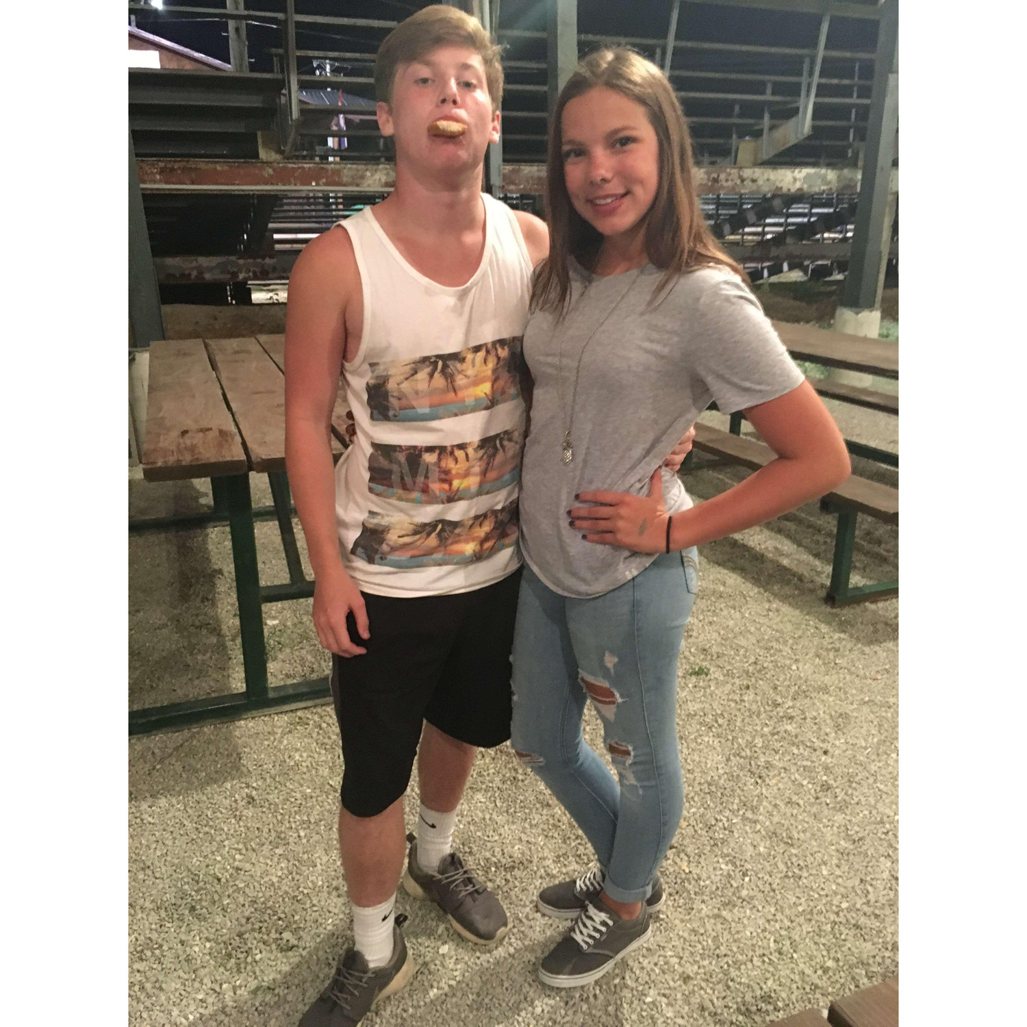 our oldest picture together, from 8th grade <3