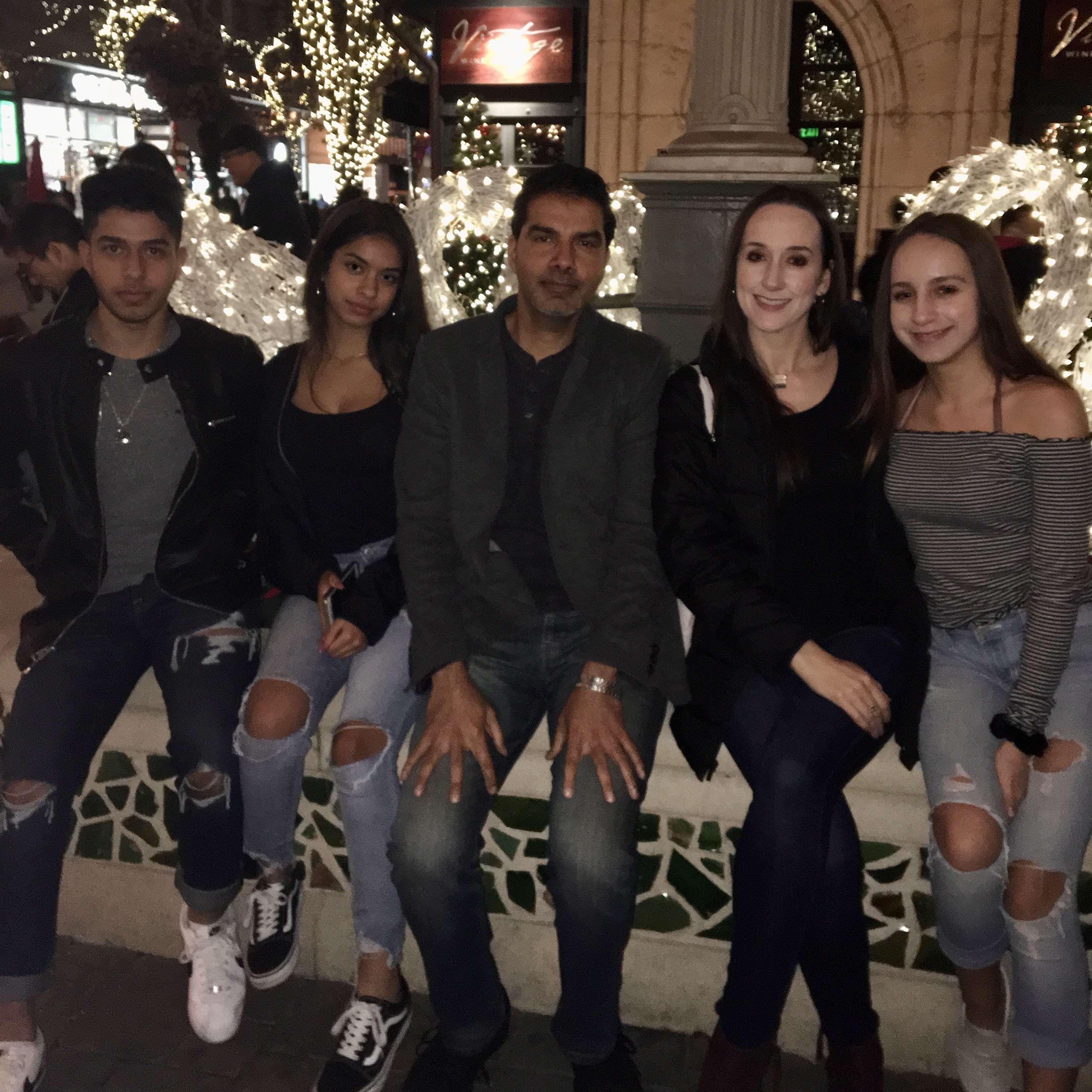 Celebrating Christmas with all the kids