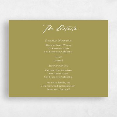 Olive Green Wedding Enclosure - Uzes