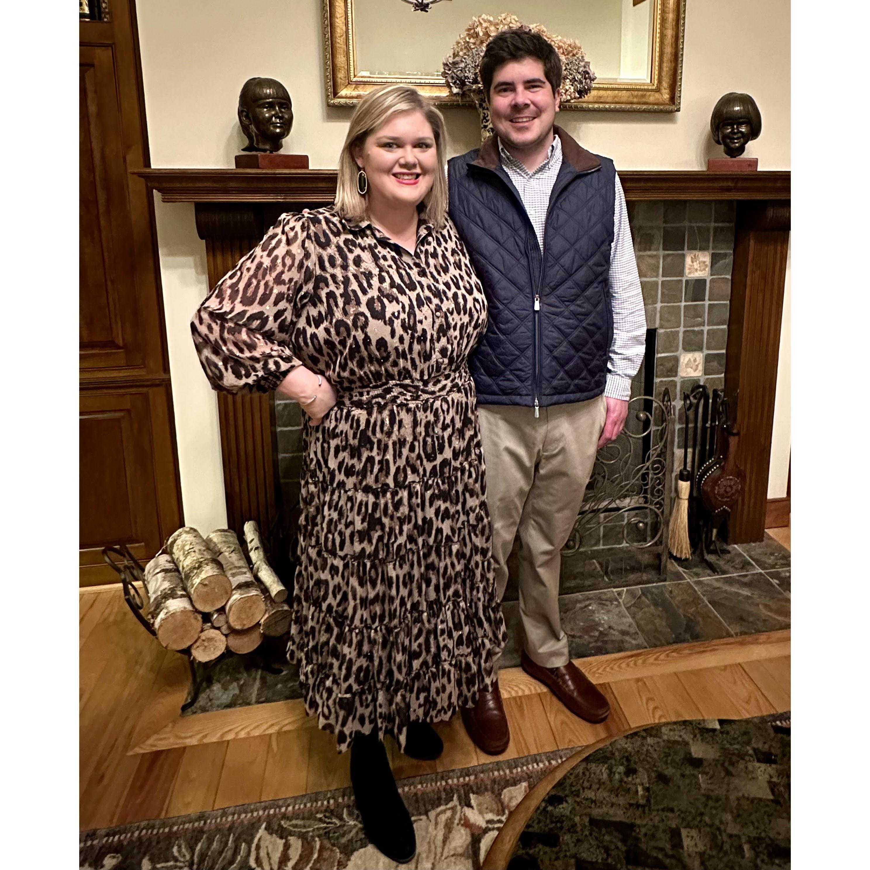 Before dinner with Satie's parents in Raleigh