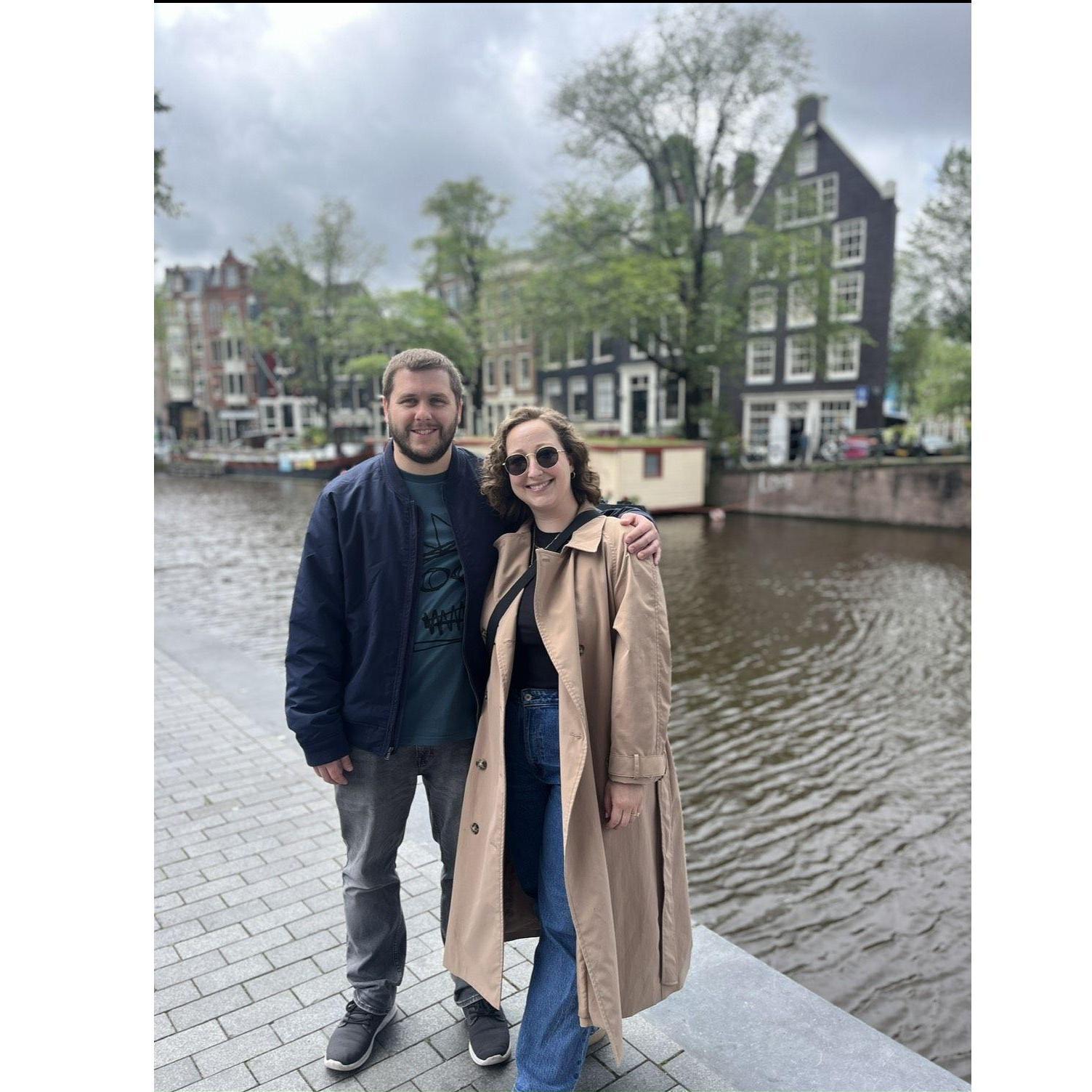In Amsterdam during a trip to Europe last May