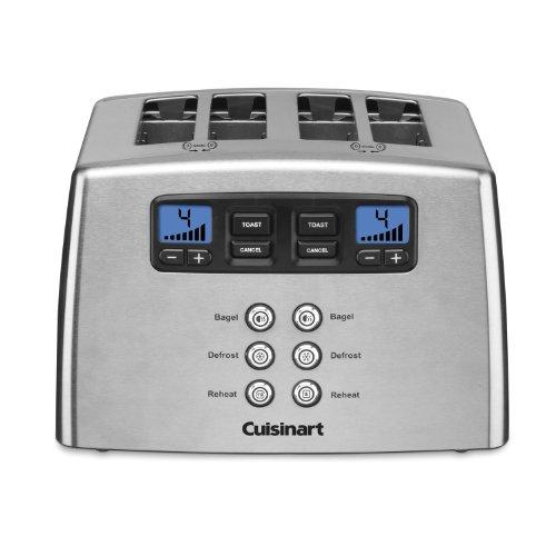 Cuisinart CPT-440P1 Touch to Toast Leverless toaster, 4-Slice, Brushed Stainless Steel