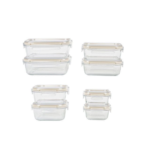 Sedona Kitchen 16-Pc. Glass Storage Set