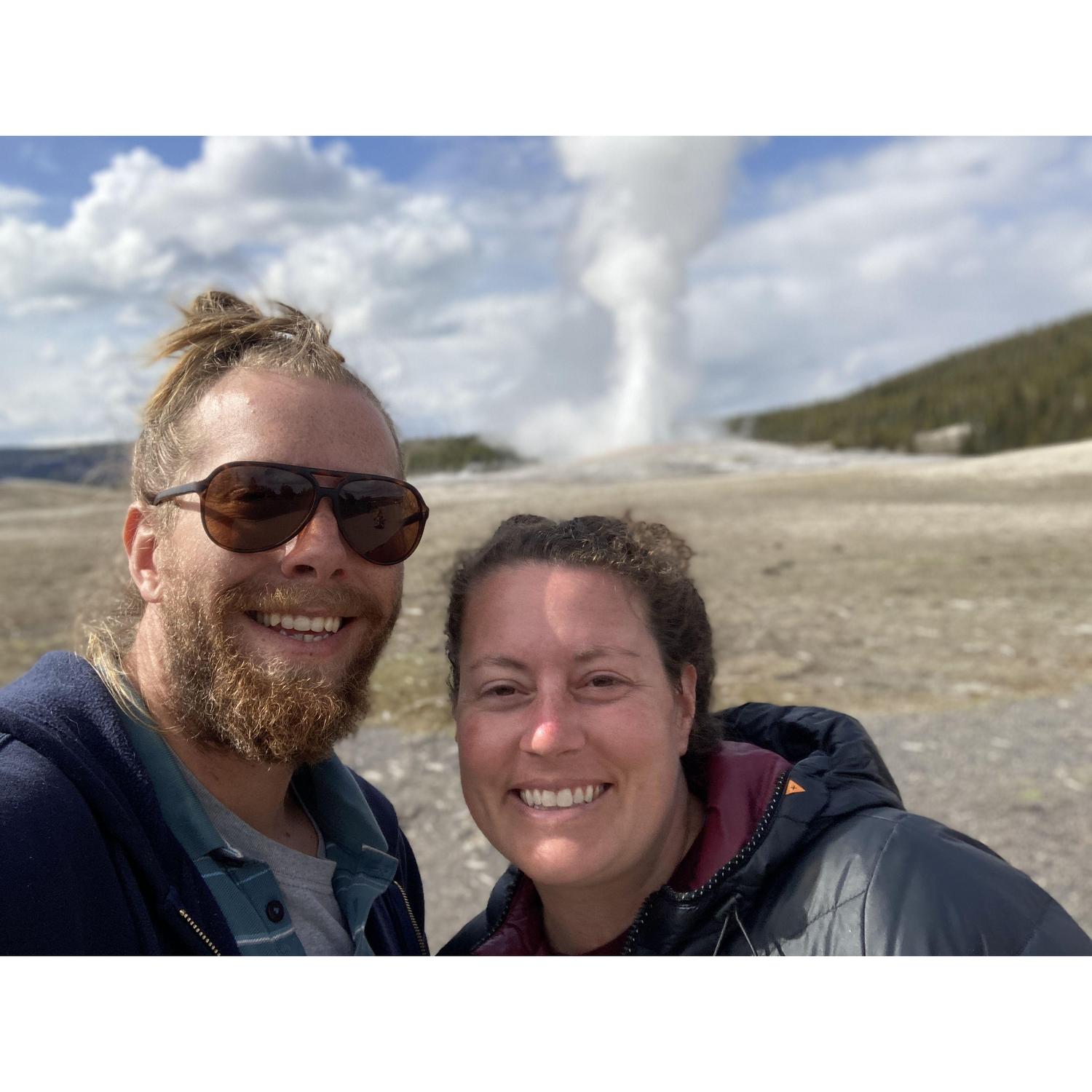 Old faithful geyser!