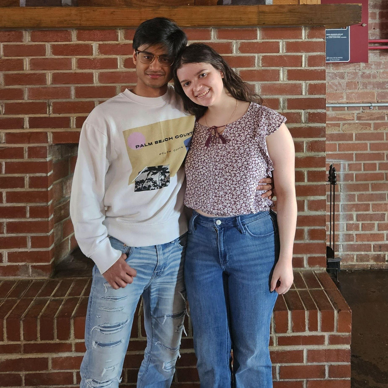 Caroline took this picture of us when Shabit visited North Carolina and the two of us had met in person for the first time.