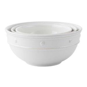Juliska Berry & Thread Serveware Nesting Serving Bowl Set/3pc - Whitewash