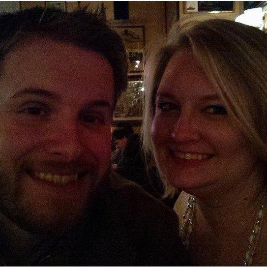 Our first anniversary at the Horse Brass Pub, December 2014