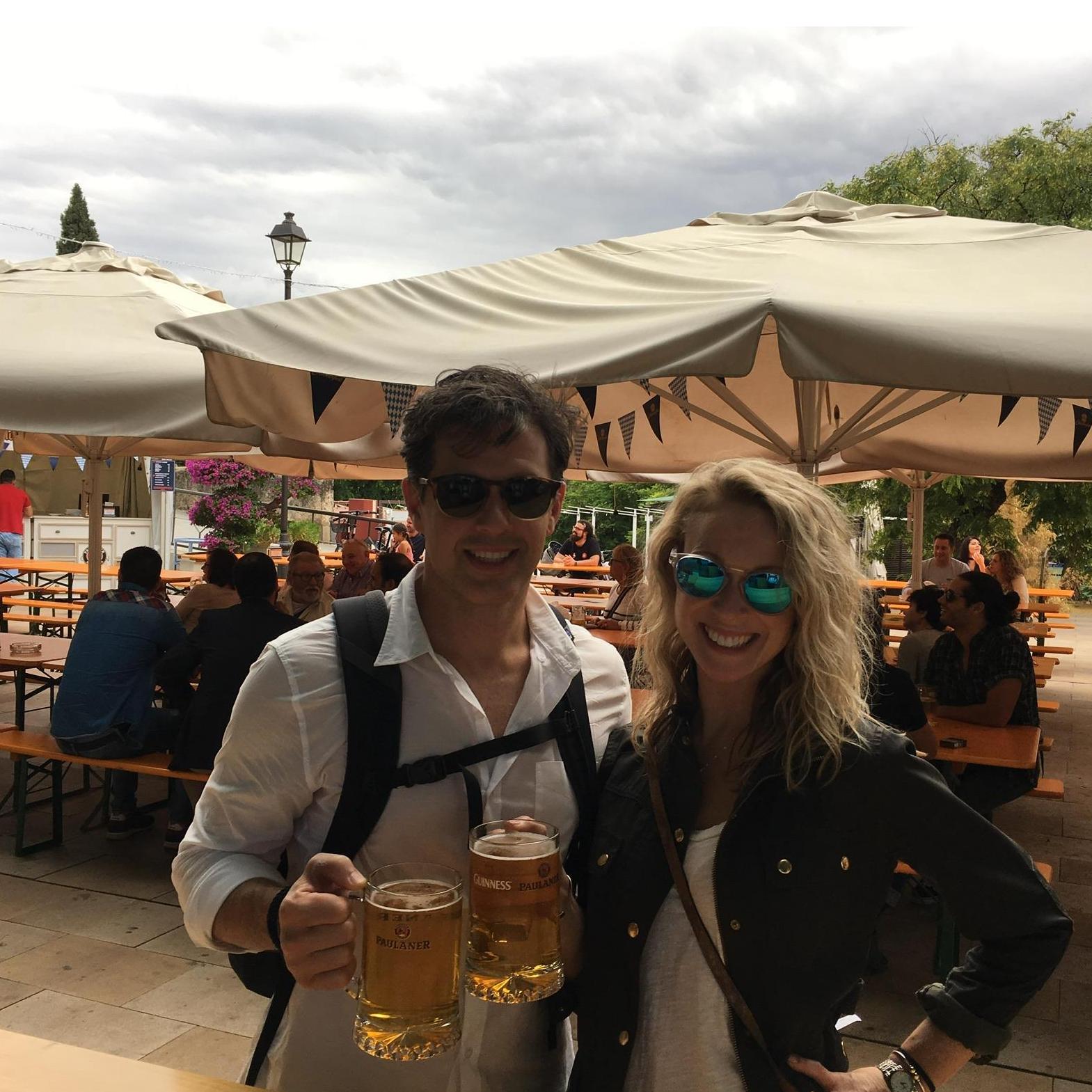 Nope, we're not in Germany - we found an Octoberfest in Sevilla, Spain while bike riding
