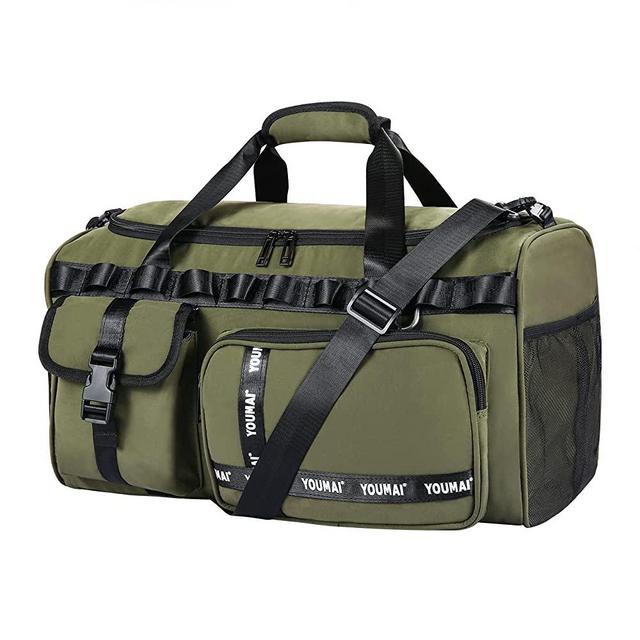 Large Duffle Bag for Travel, Duffel Bag Men 40L Dry Wet Separation Waterproof Travel Backpack for Women Men, Perfect for Travel Backpack Mountain Camping Climbing Airline and Hiking