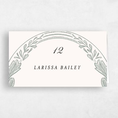 Green Wedding Place Card - Duluth