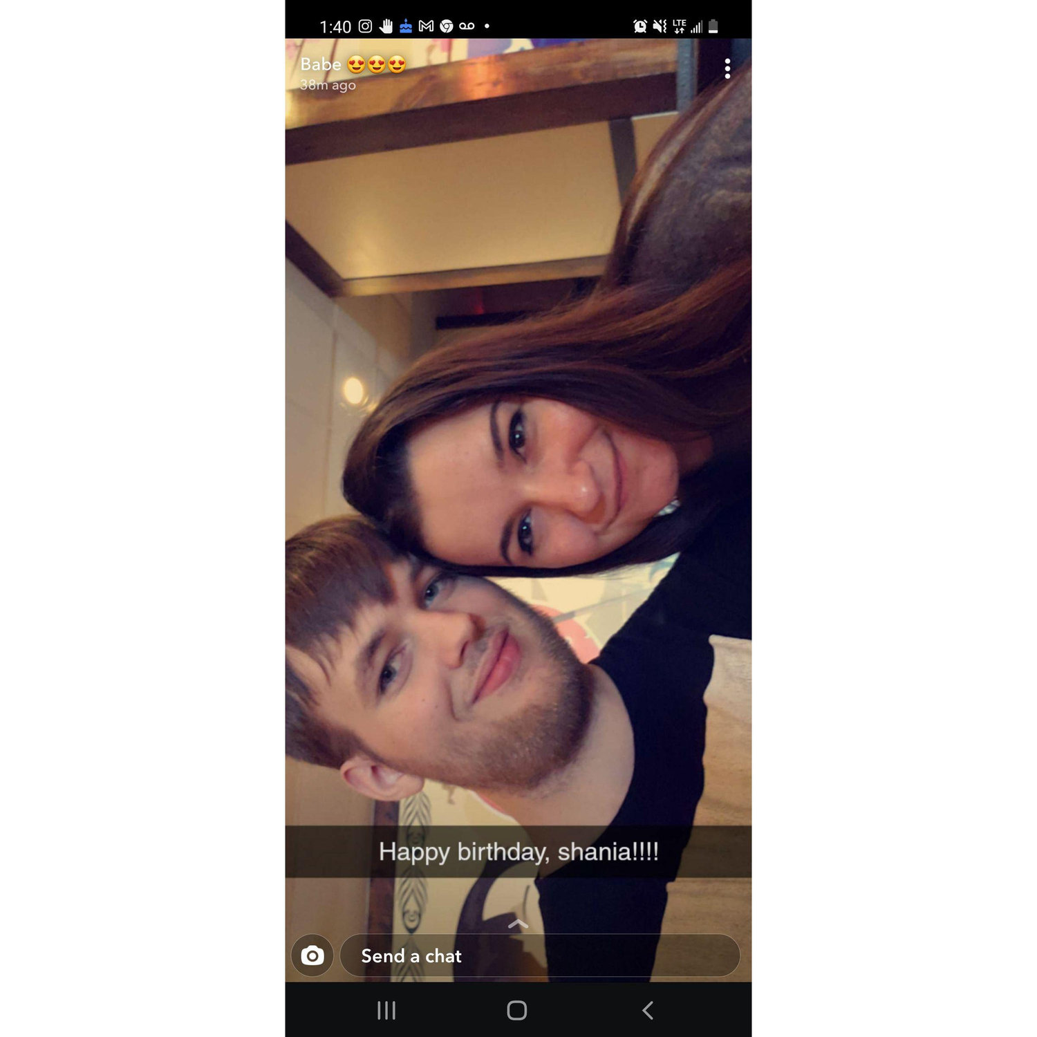 One of my birthdays we spent together