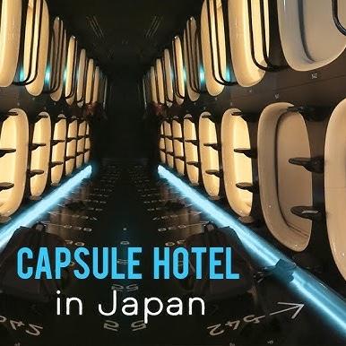 One night in a Japanese capsule hotel