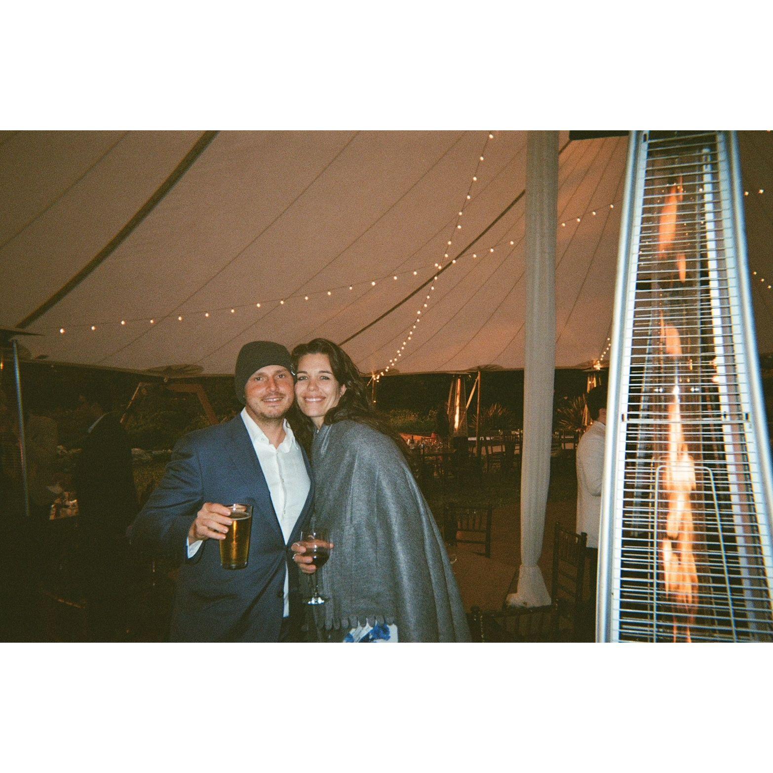 Wedding reception in Mendocino Village, May 2022