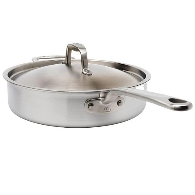 Made In Cookware - 3.5 Quart Saute Pan - 5 Ply Stainless Steel Clad Construction - Induction Compatible - Made in Italy - Professional Quality