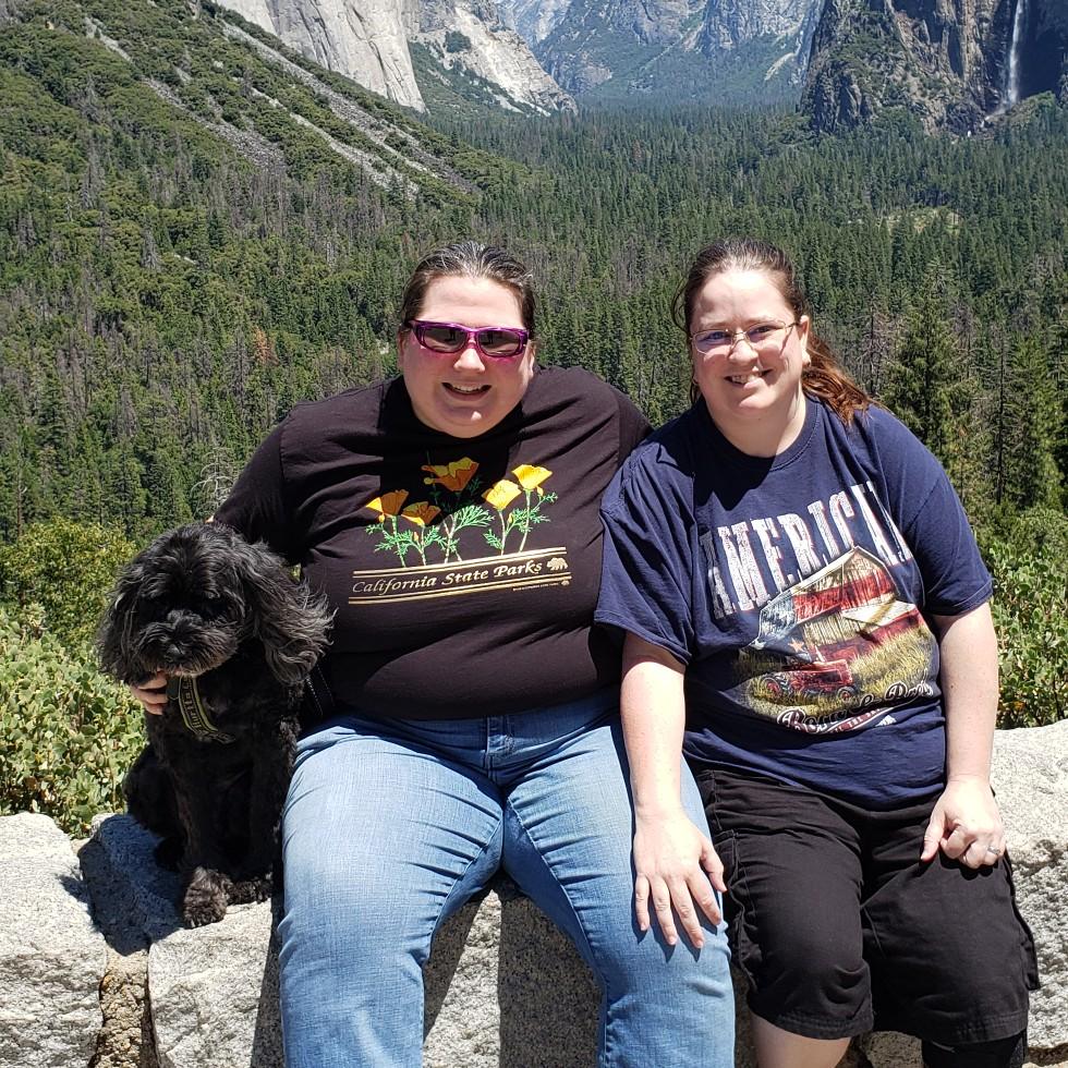 Our little family enjoying Yosemite