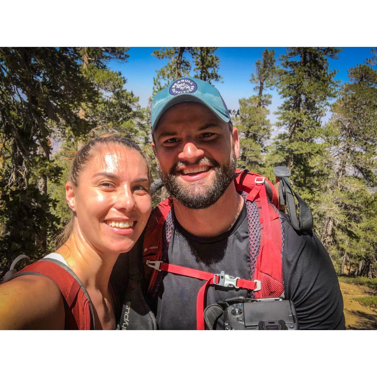 Our first photo as a couple.