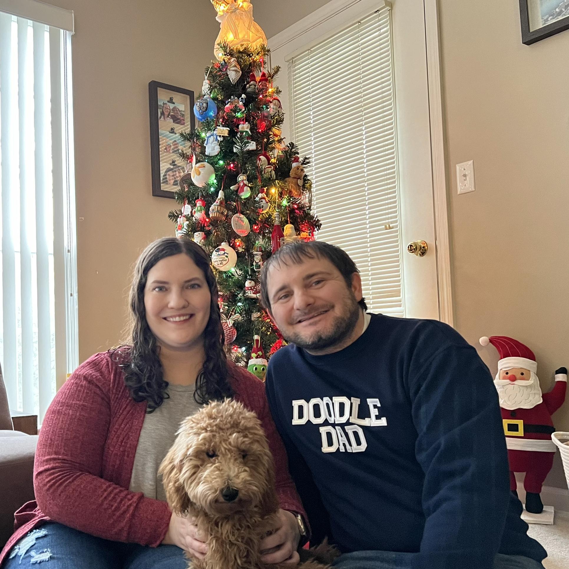 Penny’s first Christmas in Commerce Township, Michigan December 2023