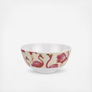 Sara Miller London Pimpernel Flamingo BPA Free Melamine Bowl, Set Of 4