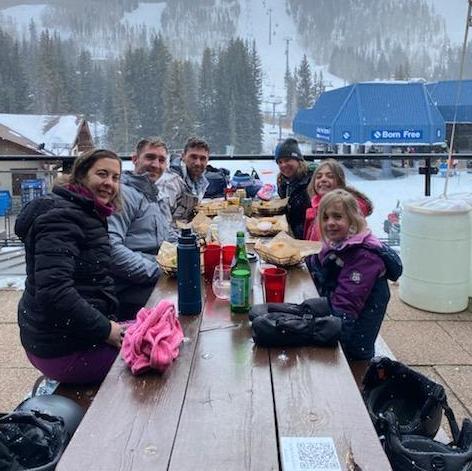 A "learn to ski" trip for everyone but Harold in February 2021