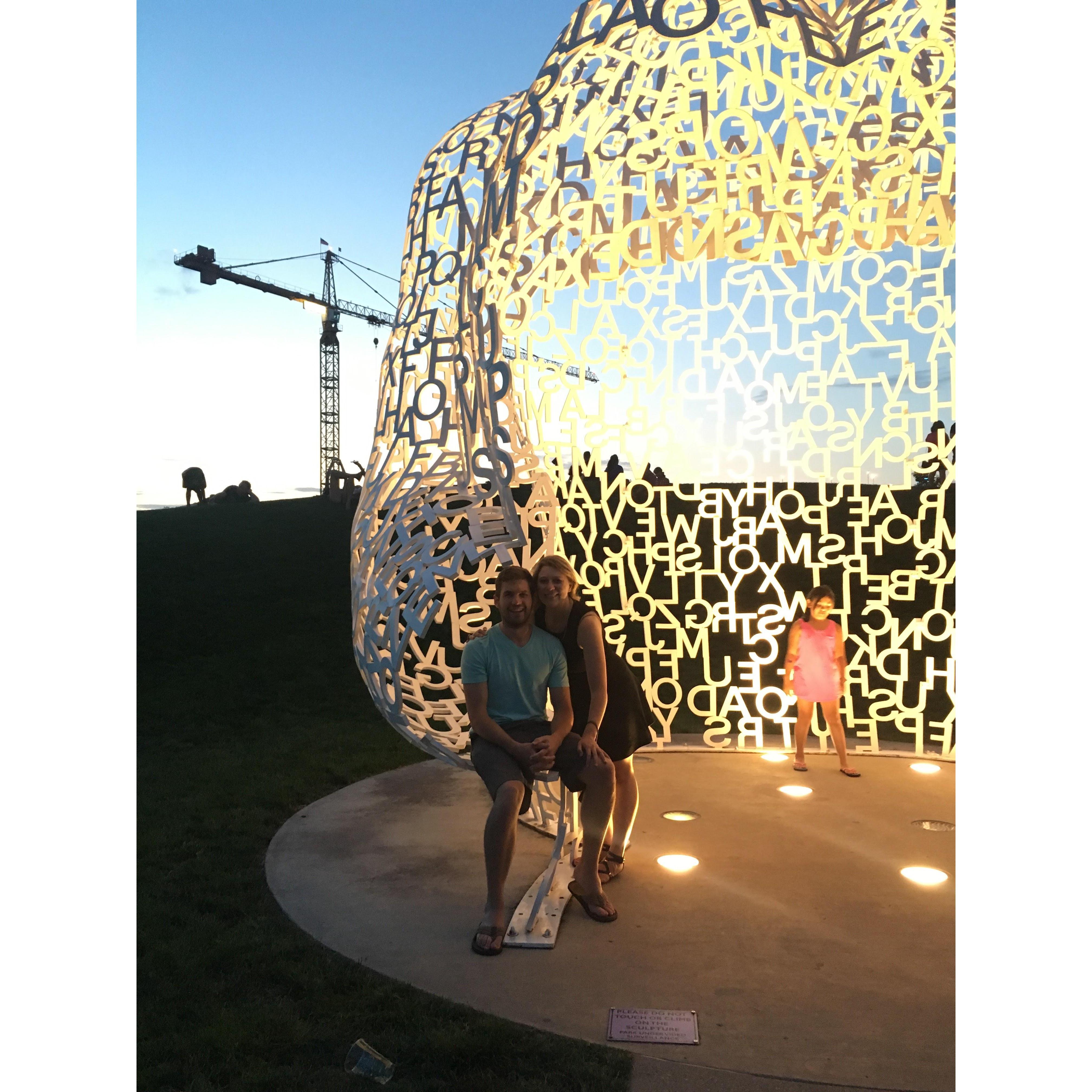 Night walk at the Sculpture Park