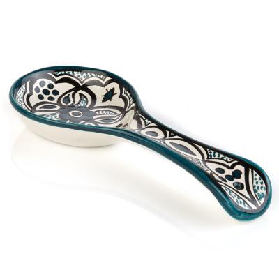Teal Jasmine West Bank Spoon Rest