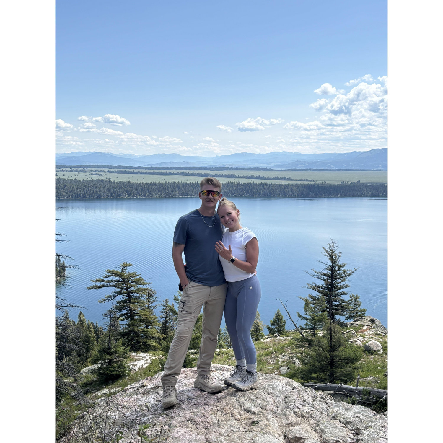 Our engagement at Jenny Lake in Wyoming!