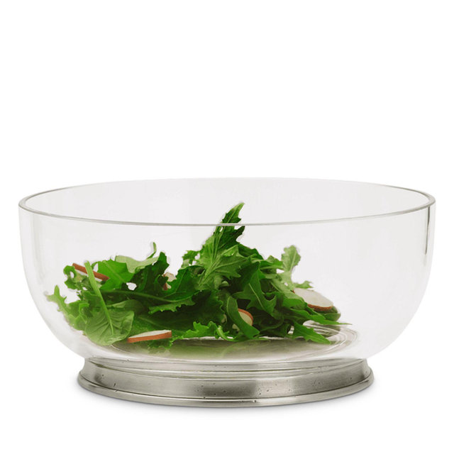 MATCH Medium Round Crystal Salad Bowl