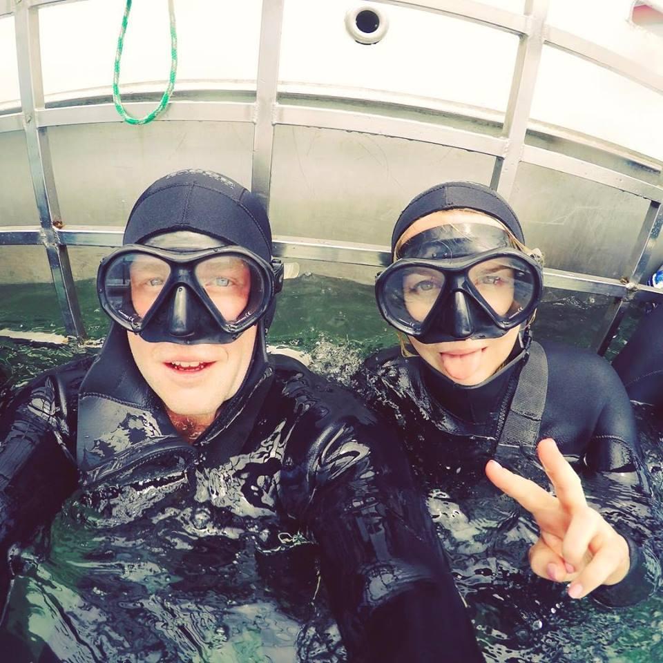 Shark cage diving in South Africa!