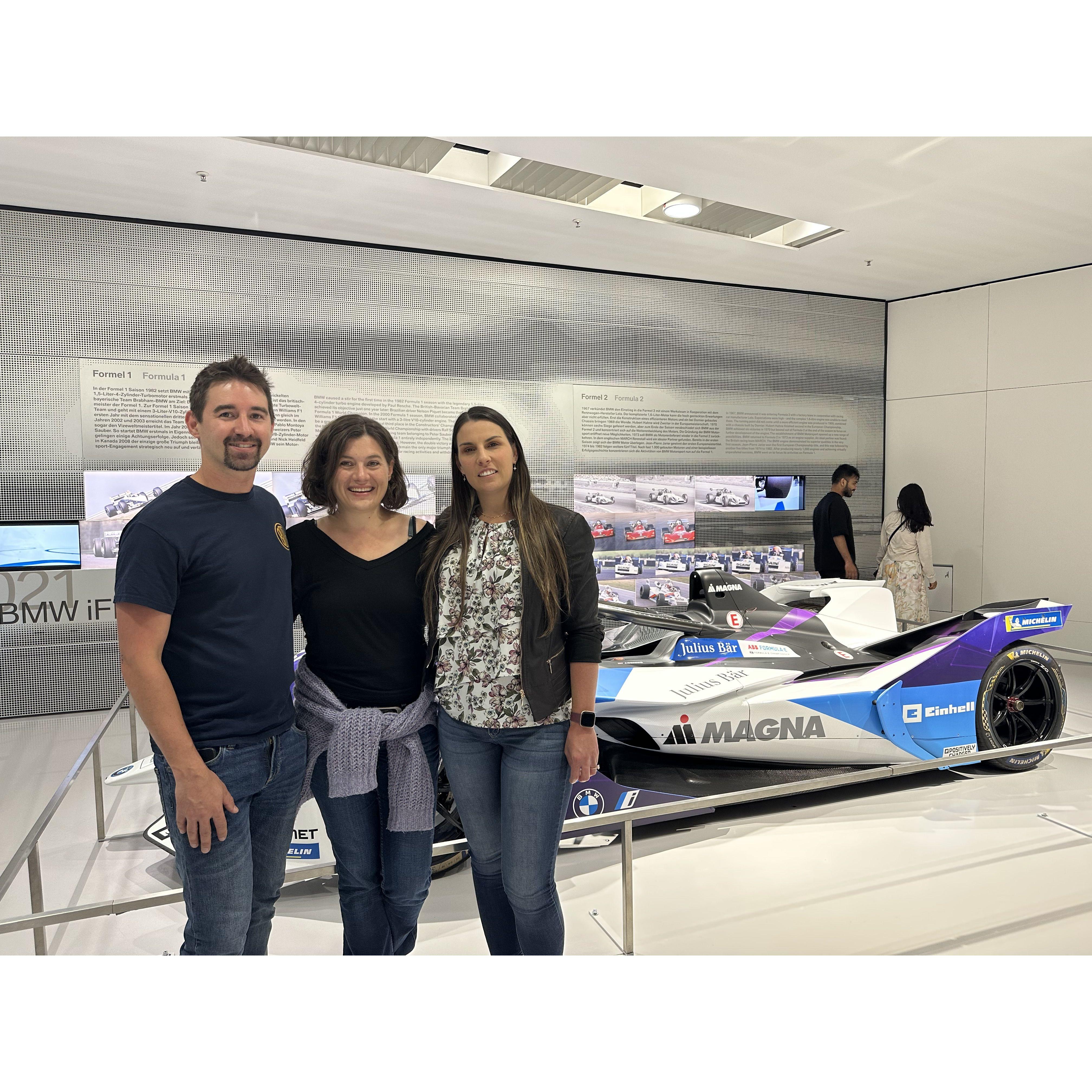 BMW museum in Germany with our friend and coworker!