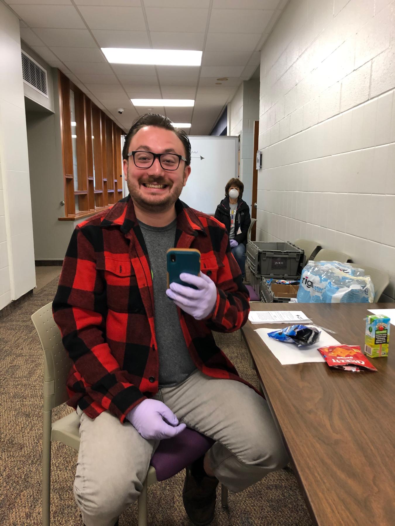 Kelsey signed up for the same time slot as Ben at a blood drive so she could spend time with him April 2020!