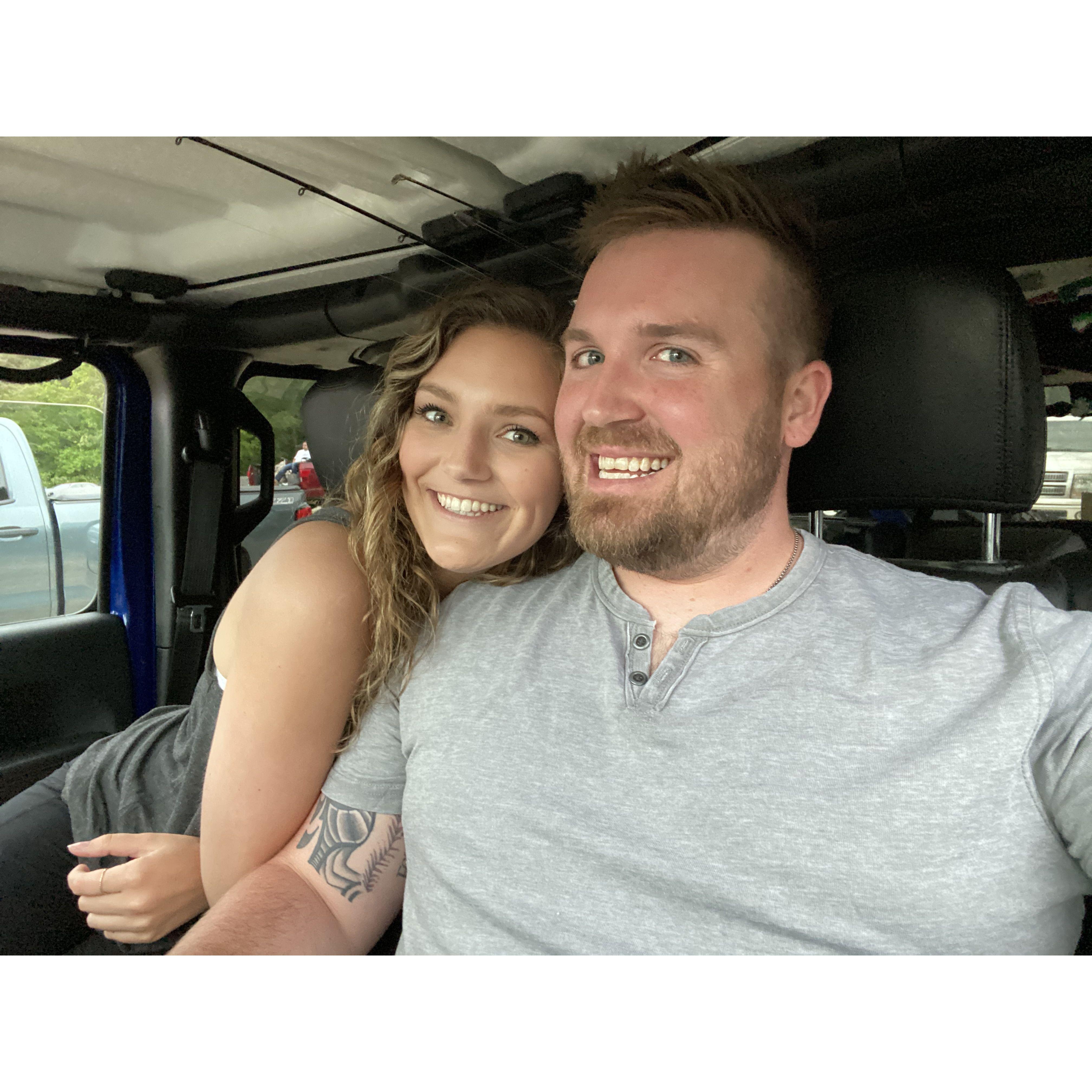 One of our favorite places to go on a date: the drive in movie theatre!