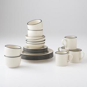 Blackline Stoneware Salad Plate