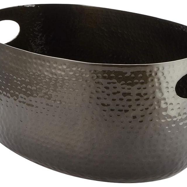 American METALCRAFT, Inc. American Metalcraft ATHB10 Hammered Aluminum Beverage Tub, Black, 10-Quarts