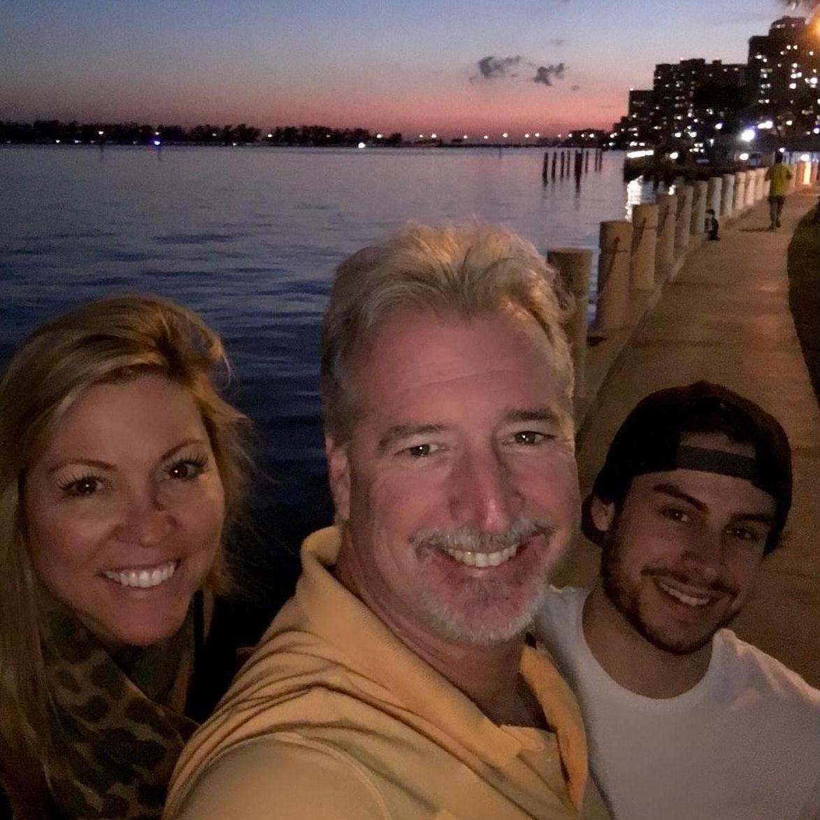 We selfie (mostly Michael, but it's catching).