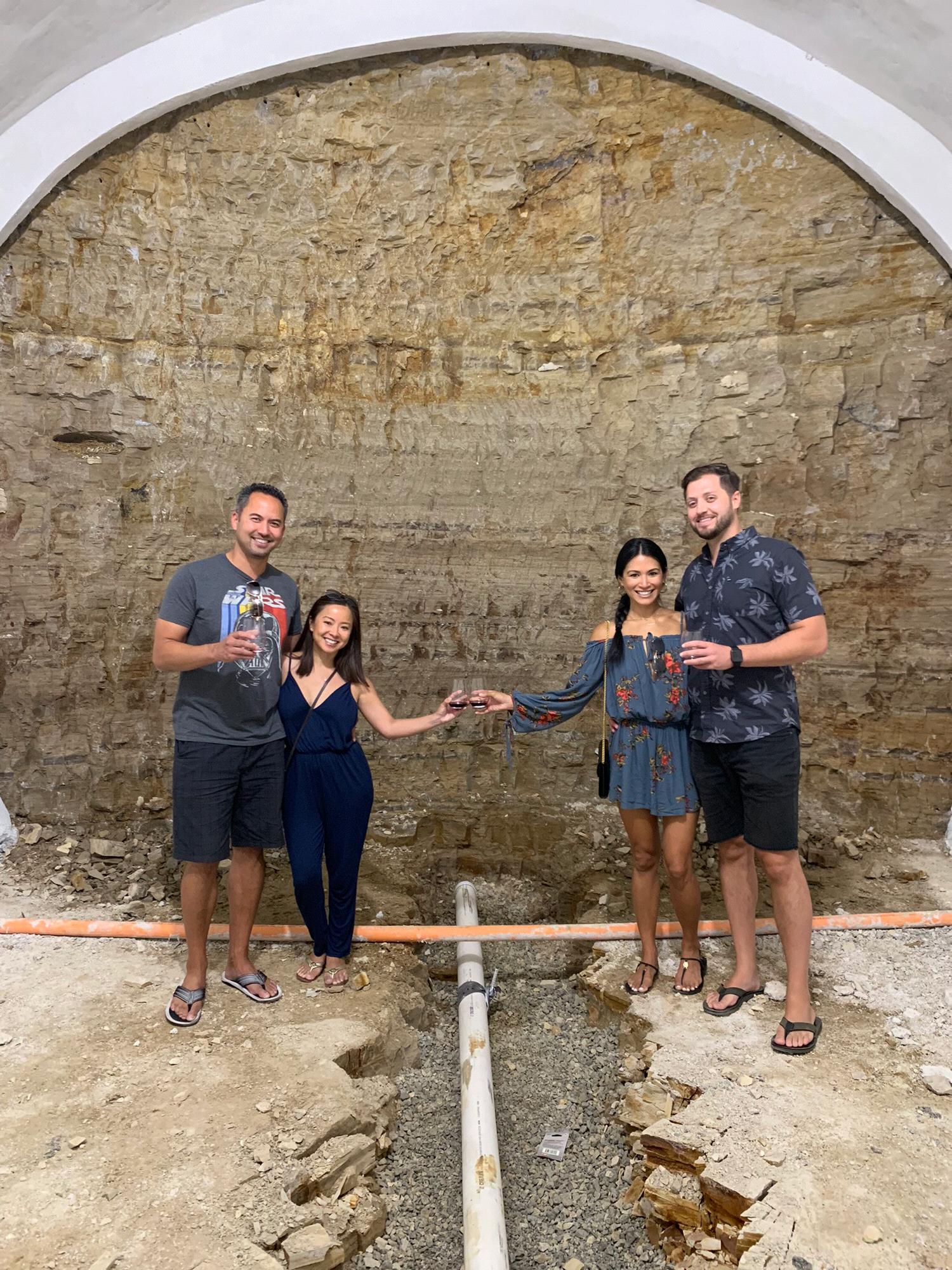 Paso Robles wine tasting tour of the caves at Booker Winery with Jackie's brother and sister-in-law.