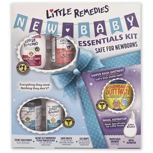 Little Remedies New Baby Essentials Kit- Featuring Both Boudreaux's Butt Paste & Little Remedies Products, Safe for Newborns-6 Products Included in Gift Box