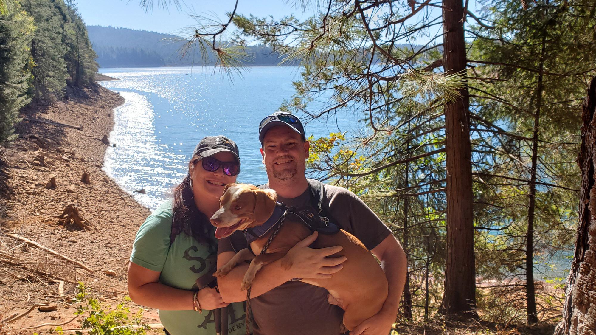 2020: Jenkinson Lake with Carter (and Kara who is taking the picture)