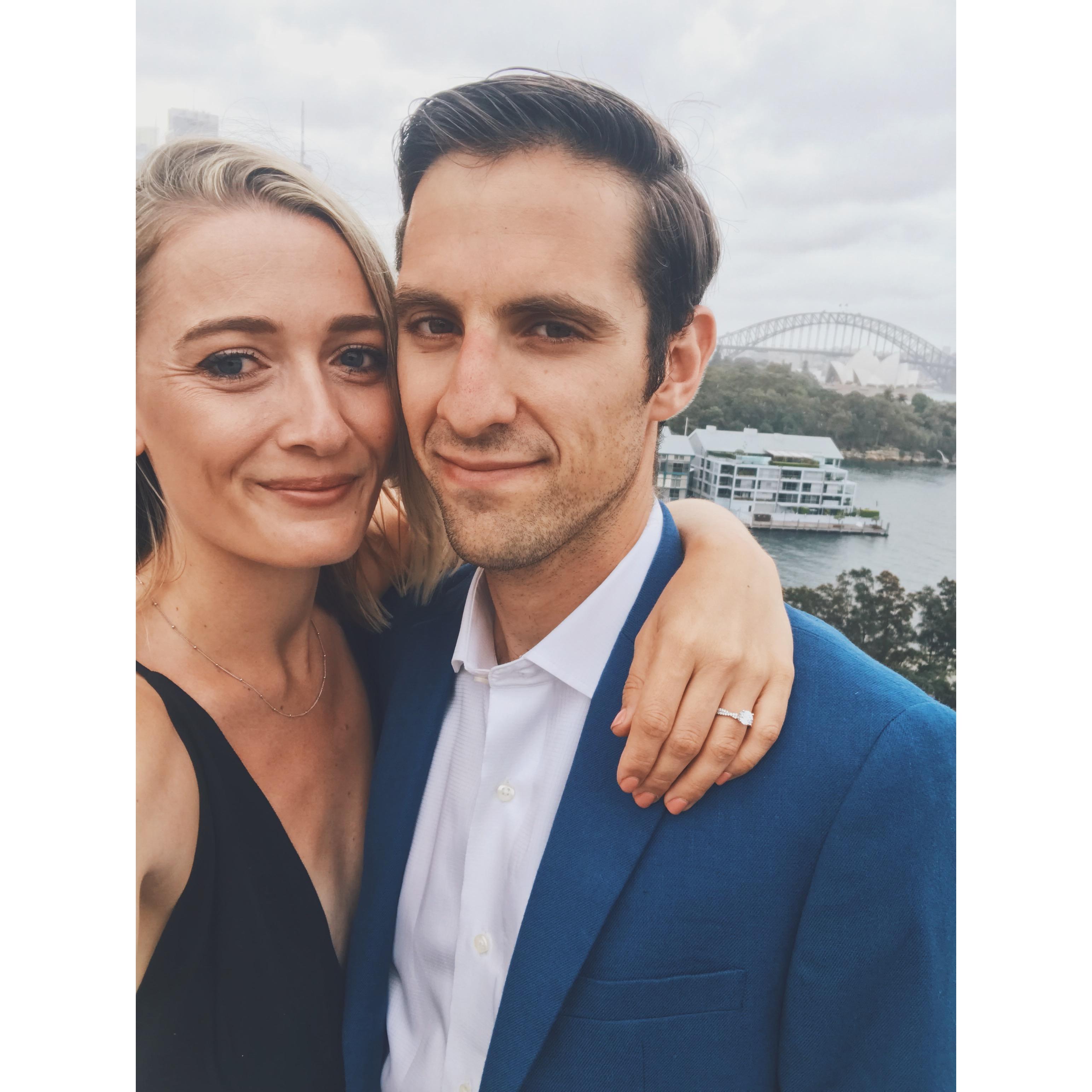 The night of our engagement in Sydney. November 3, 2018