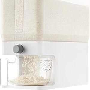 Lifewit Rice Dispenser 25 Lbs(11.3kg), Rice Storage Container Sealed Moisture Proof with Measuring Cup for Kitchen Pantry Household, BPA-Free