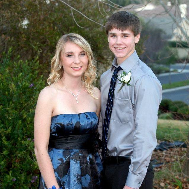 this is the first photo we have together, taken before Salinas High School's Winter Ball in January of 2012