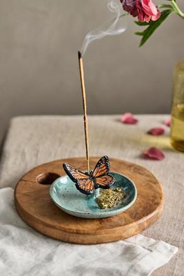 Butterfly Ceramic Incense Holder