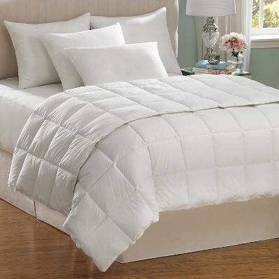 AllerEase Hot Water Washable Down Alternative Comforter-White (King)